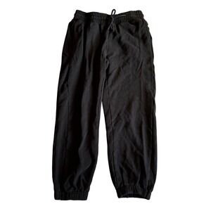 Men's Quince Fleece Jogger Sweatpants, Black, Size S
